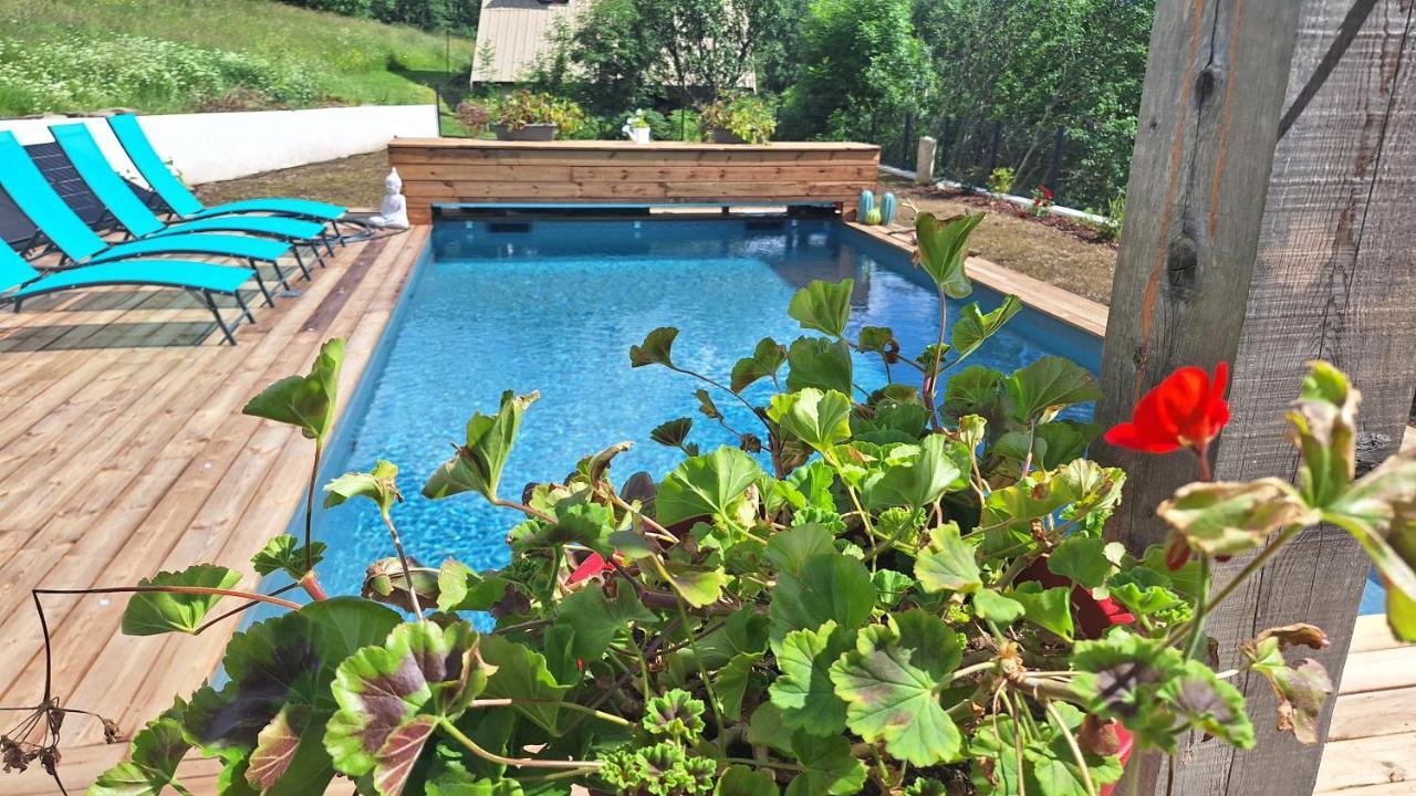 Chalet Serre Cambeou Piscine&Spa Saint-Chaffrey Exterior photo